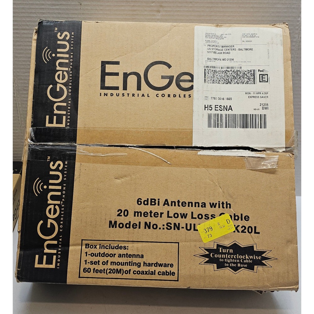 EnGenius SN-ULTRA-AK20L 6dBi Outdoor Antenna Kit with 20m Low Loss Cable